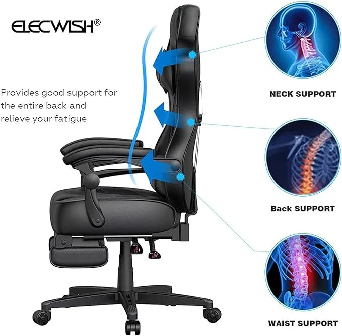 ELECWISH Gaming Chair Ergonomic