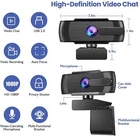 Webcam With Microphone and Speaker, 1080P